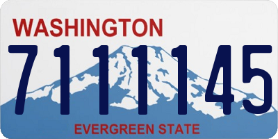 WA license plate 7111145