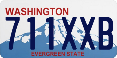 WA license plate 711XXB