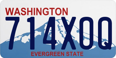 WA license plate 714XOQ