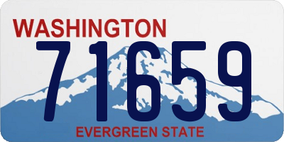 WA license plate 71659