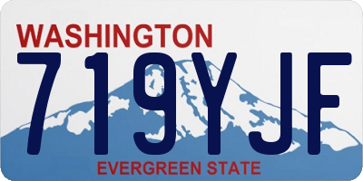 WA license plate 719YJF