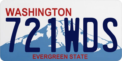 WA license plate 721WDS