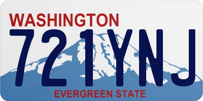 WA license plate 721YNJ