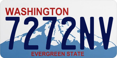 WA license plate 7272NV