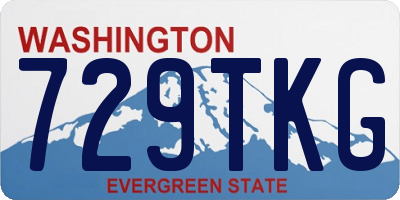 WA license plate 729TKG