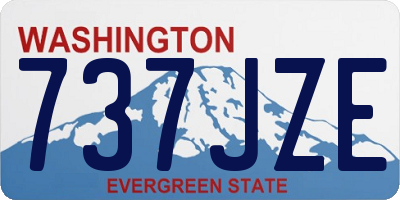 WA license plate 737JZE