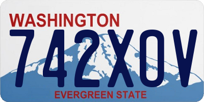 WA license plate 742XOV