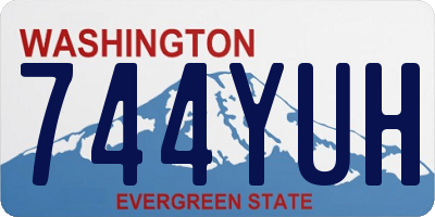 WA license plate 744YUH