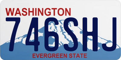 WA license plate 746SHJ