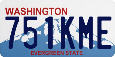 WA license plate 751KME