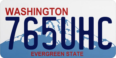 WA license plate 765UHC