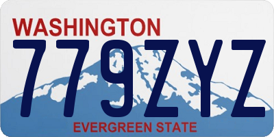 WA license plate 779ZYZ