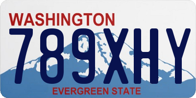 WA license plate 789XHY