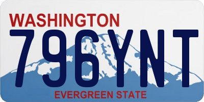 WA license plate 796YNT