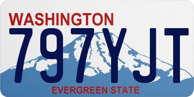 WA license plate 797YJT