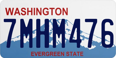 WA license plate 7MHM476