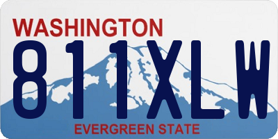 WA license plate 811XLW