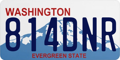 WA license plate 814DNR