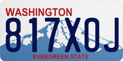 WA license plate 817XOJ