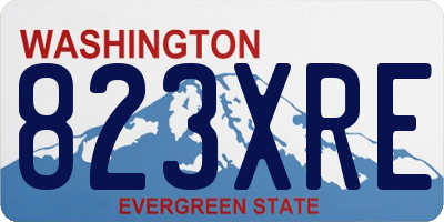 WA license plate 823XRE