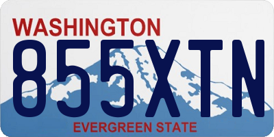 WA license plate 855XTN