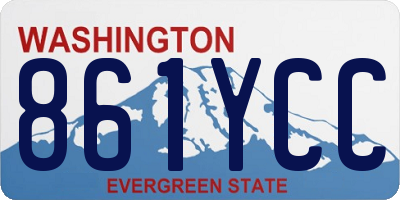 WA license plate 861YCC