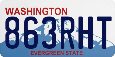 WA license plate 863RHT