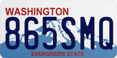 WA license plate 865SMQ