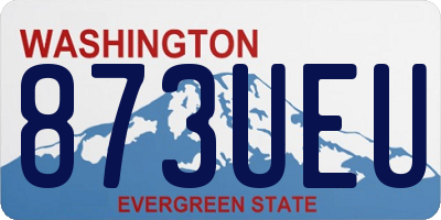 WA license plate 873UEU