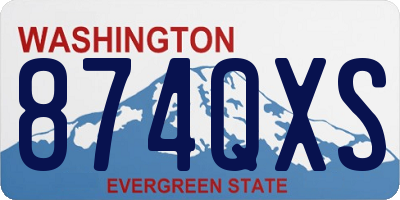 WA license plate 874QXS