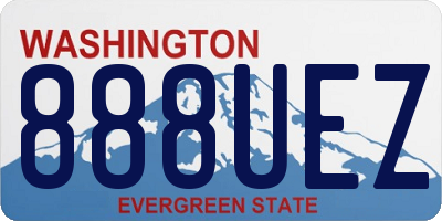 WA license plate 888UEZ