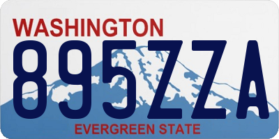 WA license plate 895ZZA