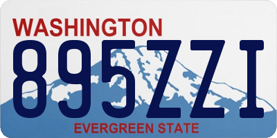 WA license plate 895ZZI