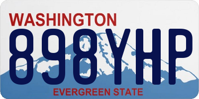 WA license plate 898YHP