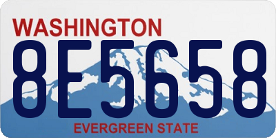 WA license plate 8E5658