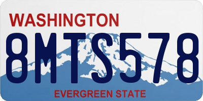 WA license plate 8MTS578