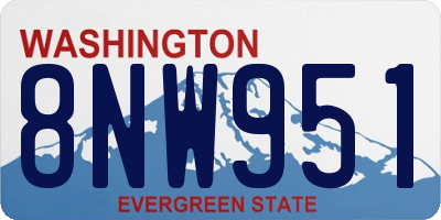 WA license plate 8NW951