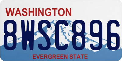 WA license plate 8WSC896