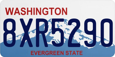 WA license plate 8XR5290