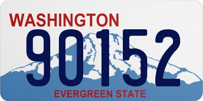 WA license plate 90152