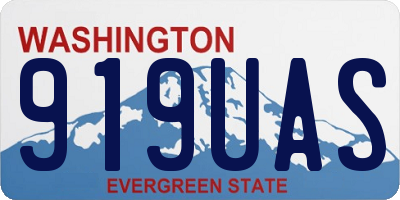 WA license plate 919UAS