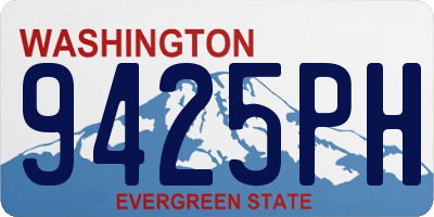 WA license plate 9425PH