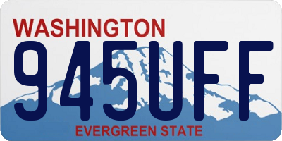 WA license plate 945UFF