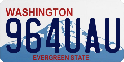 WA license plate 964UAU