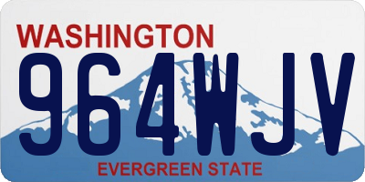 WA license plate 964WJV