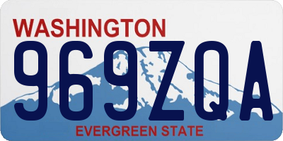 WA license plate 969ZQA