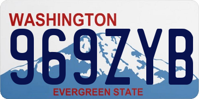 WA license plate 969ZYB