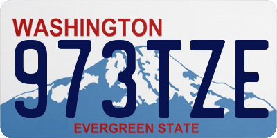 WA license plate 973TZE