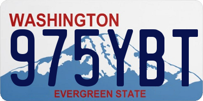 WA license plate 975YBT