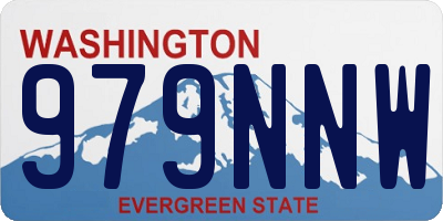 WA license plate 979NNW